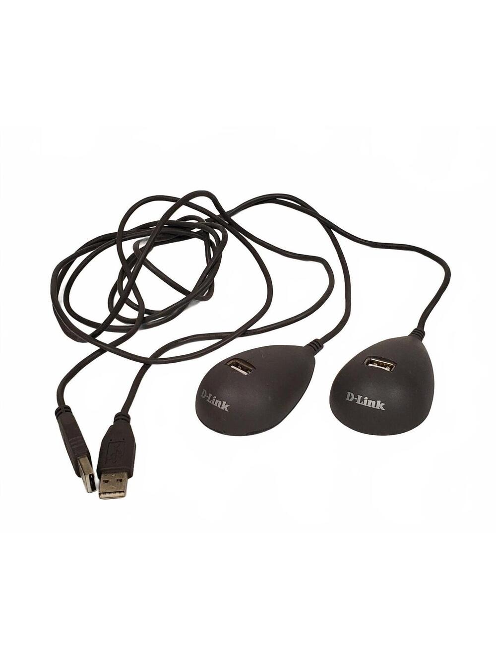 2 Vintage D-Link Portable USB 2.0 Hub (Teardrop Shape) - Works Great